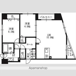 レジェンドコート琴似【9階】の間取り