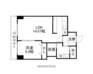 カスタリア榴ヶ岡【9階】の間取り