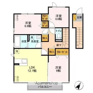 GRANDILE(グランディル) A【2階】の間取り