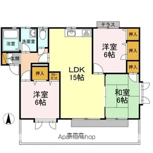 グランシード東野 A棟【1階】の間取り