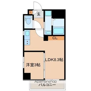 仮)LUNA五橋駅前【5階】の間取り