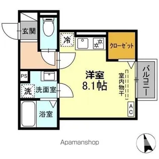 DーROOM和地山【1階】の間取り