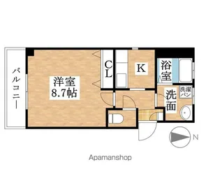 1Kの間取り画像