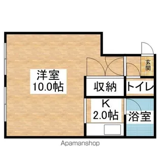 ひまわりコーポ【202号室】の間取り