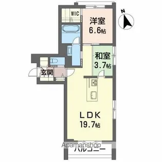 BEREO桜城【1階】の間取り