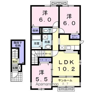 サンシーロ【2階】の間取り