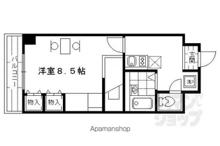 レオパレス三井田【10階】の間取り