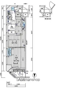 メインステージ板橋WEST【306号室号室】の間取り