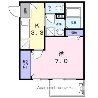 リバーサイド ガーデン【3階】の間取り