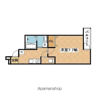 フジパレス吹田中の島公園Ⅲ番館【2階】の間取り