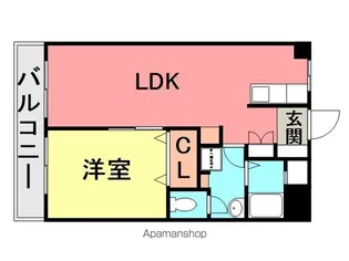 浜田パークハイツ【307号室】の間取り