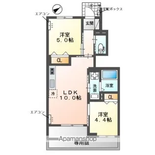 エターナルプレイス【1階】の間取り