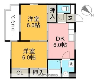 美和ハイツⅡ【2階】の間取り