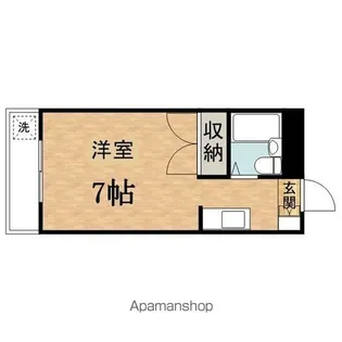 ジュネス鹿島【208号室】の間取り