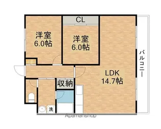 NASU8【6階】の間取り