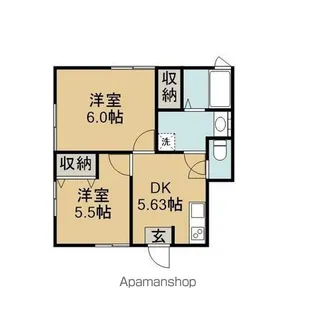 ルフィ寺尾A・B【1階】の間取り