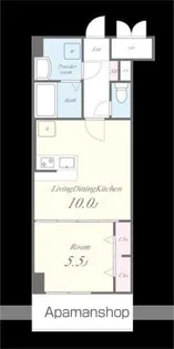 リッツ・アヴェニュー【2階】の間取り