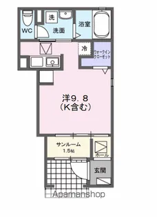 ベル クローバー【1階】の間取り