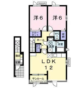 カレント・ベルデ【2階】の間取り