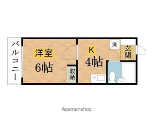 グロブナーハウス八王子Ⅱ【409号室】の間取り