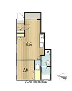 エスコンディーテA【1階】の間取り