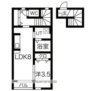 グランディール多賀城【2階】の間取り