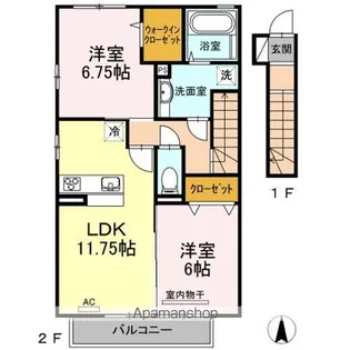 カルムM【2階】の間取り