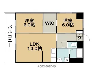 ナチュラルタウンⅡ【6階】の間取り