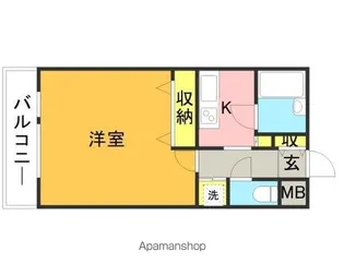 メゾン・ド・プリエール【509号室】の間取り