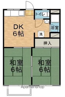 アルプスハイツ【102号室】の間取り