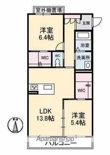 シャーメゾン丸亀【2階】の間取り
