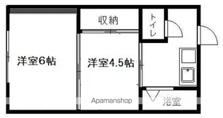 山田の坂アパート【102号室】の間取り