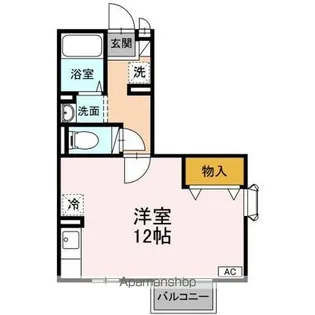 ドミトリー旭【1階】の間取り
