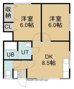サンフラットⅢ【202号室】の間取り