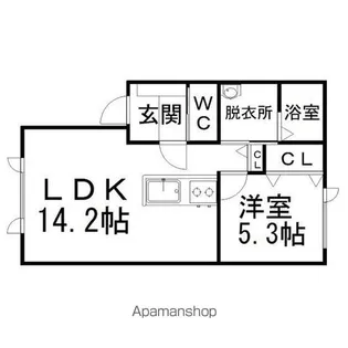 ヴィゴーレⅡ【H号室】の間取り