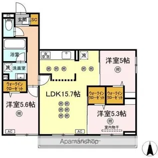 ノーブルミキ【2階】の間取り