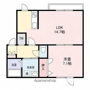 レインボーハウス青葉№44【3階】の間取り