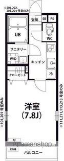 リブリ・ダロル【1階】の間取り