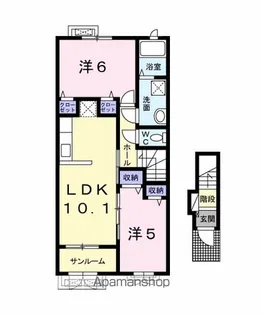 COSTA MESA Ⅰ【2階】の間取り