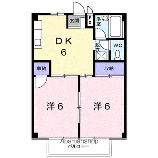 コーポ旭【2階】の間取り