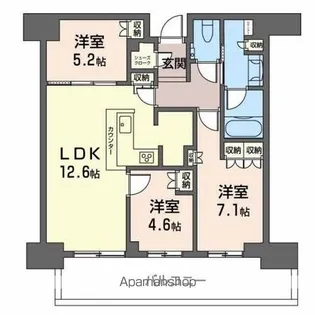 グランドメゾン新梅田タワー ザ クラブ レジデンス【31階】の間取り