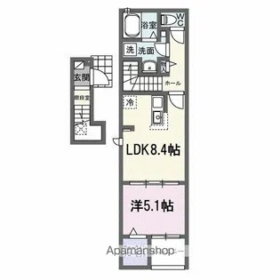 プラムガーデンB【2階】の間取り