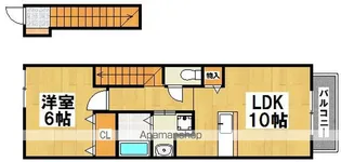 エステート・レイⅡ【2階】の間取り