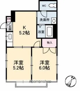 フロムB【1階】の間取り