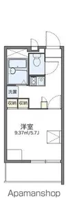 レオパレスラフィーナ【3階】の間取り