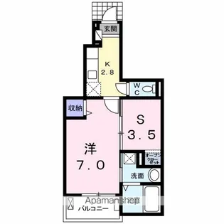 グラン・ソレイユ【1階】の間取り