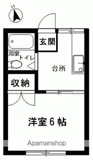 ハイムーンヒルズ【102号室】の間取り