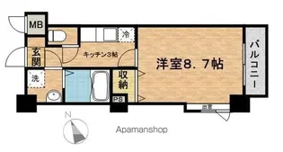 セレス本八幡【103号室】の間取り