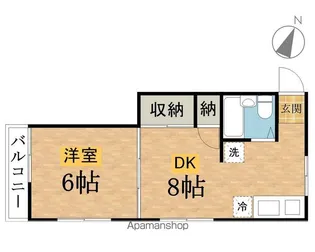 エストTK【2階】の間取り