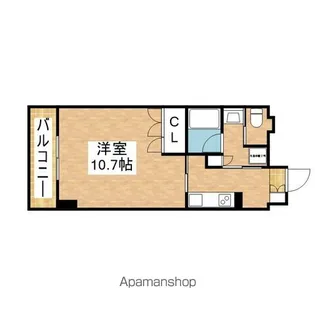 カスタリア栄【10階】の間取り